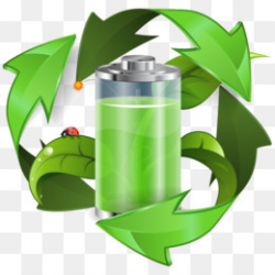 Energy conservation Recycling symbol - Vector green battery png ...