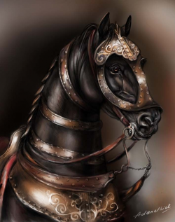 Battle Horses Paintings | War horse by adanethiel on deviantART ...