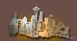 Seattle Skyline Metal Art by vvishal1 on Etsy | Seattle | Pinterest ...