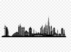 Dubai Silhouette Skyline Clip art - city building png download ...