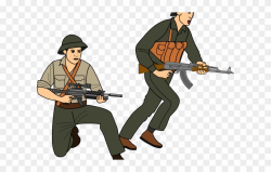 Battle Clipart Soldier - Vietnam War Clip Art - Png Download ...