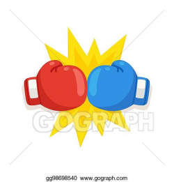 EPS Vector - Boxing gloves fight icon. Stock Clipart ...