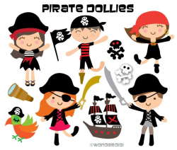 Pirate Clipart - Kids Clip art - Pirate Illustration- Pirate Ship ...