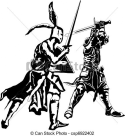 Battle of two knights | Clipart Panda - Free Clipart Images