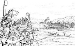 Battle of Salamis During the Persian Wars