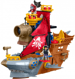Amazon.com: Fisher-Price Imaginext Shark Bite Pirate Ship: Toys & Games