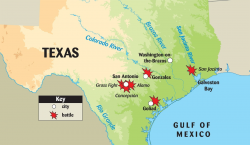 Battle Of San Antonio Map Us | Cdoovision.com