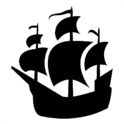 Simple Pirate Ship Silhouette at GetDrawings.com | Free for personal ...