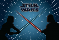 Star Wars fight illustration - Vector download