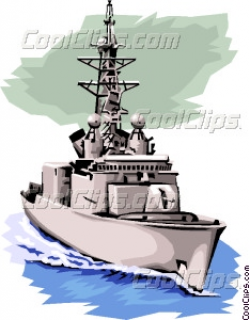 War ship Vector Clip art
