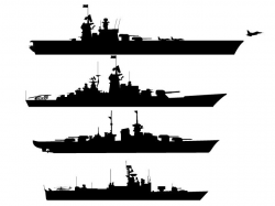 Battleship Silhouettes Free vector | Free vector graphics, Vector ...