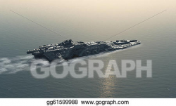 Clipart - Future battleship. Stock Illustration gg61599988 - GoGraph
