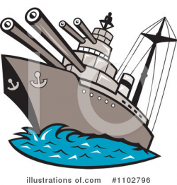 Battleship Clipart #1236762 - Illustration by patrimonio