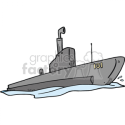 cartoon Navy submarine clipart. Royalty-free GIF, JPG, WMF ...