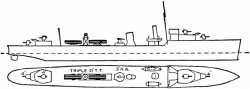 British Royal Navy Destroyers and Flotilla Leaders Battleship ...