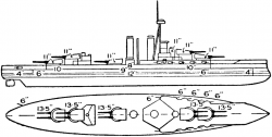 Iron Duke Class British Battleship | ClipArt ETC