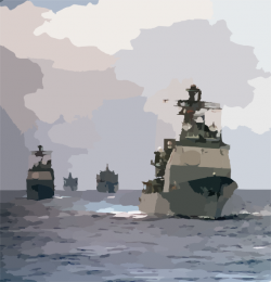 U.s. Navy Ships At Sea Clip Art at Clker.com - vector clip art ...