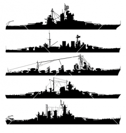 Military Ship Silhouette Clip Art (17+)