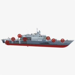 Navy Ships Clipart Military Ship - Freedom Class Lcs Cutaway ...