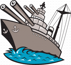 Warship Battleship Boat With Big Guns | Big guns, Graphics and ...