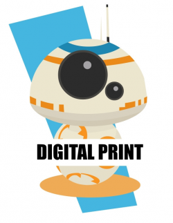 Star Wars Disney BB8 Droid Kawaii Chibi Art Print