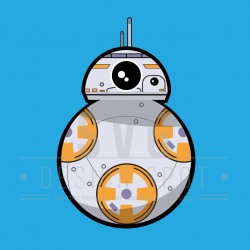 BB-8 Star Wars SVG File, BB8 Star Wars Character svg Wall Art, bb8 ...