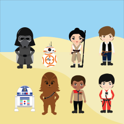 Star Wars Clipart Printable Instant download PNG files