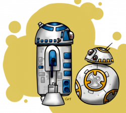 BB8 and R2D2 by Corykeks on DeviantArt