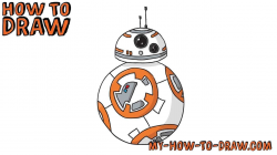 How to draw BB-8 - Star Wars - Easy step-by-step drawing tutorial ...