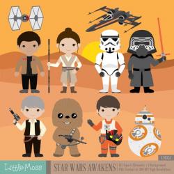 Star Wars Digital Clipart, The Force Awakens from LittleMoss on Etsy ...