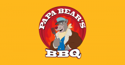 Papa Bear's BBQ - Papa Bears Bbq - Baseball T-Shirt | TeePublic