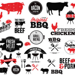 BBQ Barbeque Clipart Elements - Digital from graficaitalia on