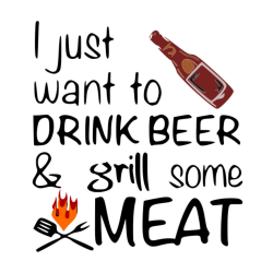 SVG - Fathers Day - Drink Beer and Grill Meat - BBQ - Beer - Dad ...