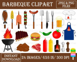 BBQ Clip Art-Food Clip Art-Digital Clip Art-Food Clipart ...