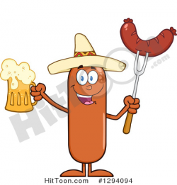 Sausage clipart bbq fork - Pencil and in color sausage clipart bbq fork