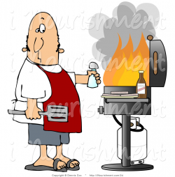 Clipart of a Man Eying a BBQ | Clipart Panda - Free Clipart Images