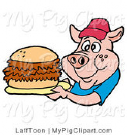 Royalty Free Stock Pig Designs of Pulled Pork Sandwiches