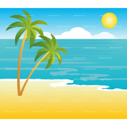 Beach clipart tropical landscape royalty free vector design | Dance ...