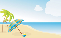 beach clip art | Summer Beach Wallpapers X image - vector clip art ...