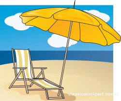 Yellow Beach Chair Clipart
