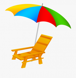 Beach Umbrella And Chair Png Clip Art - Sun Umbrella Clip ...