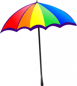 Closed Beach Umbrella Clipart