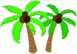 Palm Trees Clipart Image - Coconut Trees or Palm Trees in Hawaii