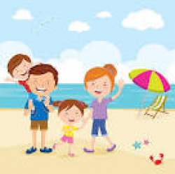 Beach Clipart Family - ClipartUse