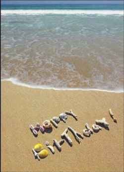 Happy Birthday Beach Clipart