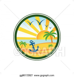 Vector Art - Beach club logo. Clipart Drawing gg86172927 - GoGraph