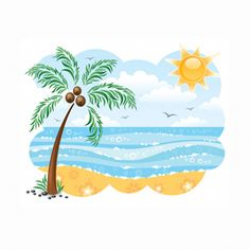 Beach chair clip art, beach umbrella graphic | Places I want to go ...