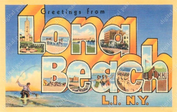 LONG BEACH Long Island, New York - Instant DOWNLOAD - vintage big ...