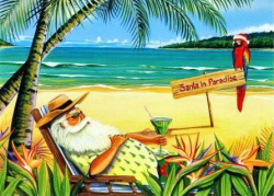 Christmas on the beach clip art | Beach - Postcards - beach ...