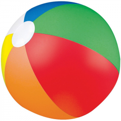 Promotional beach ball multicolour printed with your Logo!